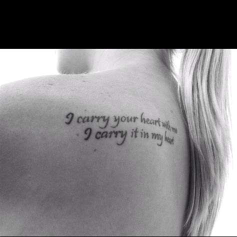 I Carry Your Heart Tattoo: Forever Bound in Ink